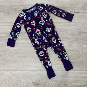 Velveteen Iluminación Bamboo Convertible Zip Romper